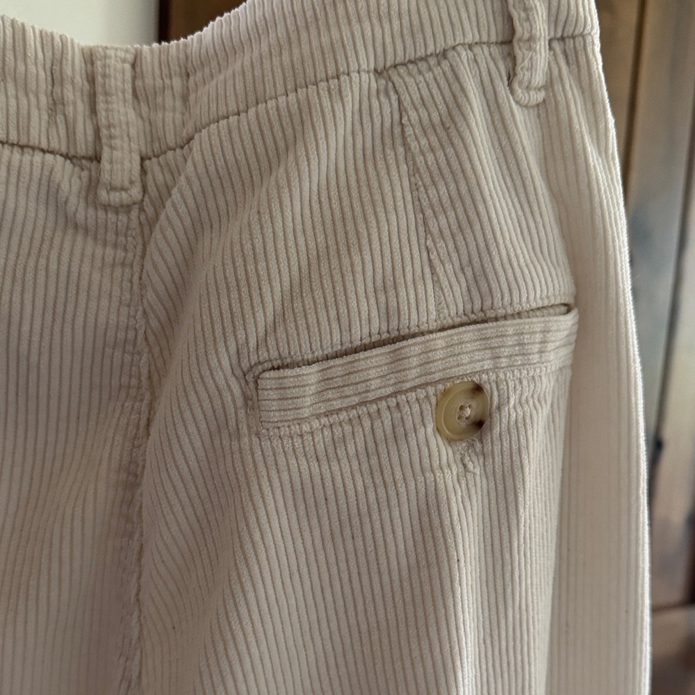 Maeve The Avery Pleated Wide-Leg Trousers: Corduroy Edition - Picture 6 of 7